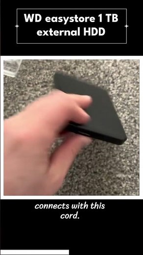 WD easystore 1 TB external HDD #shorts #tech #wd #hdd