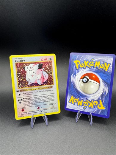 Clefairy 5/102 1st Edition SHADOWLESS Base Set Pokemon Proxy - Handmade Card - Etsy