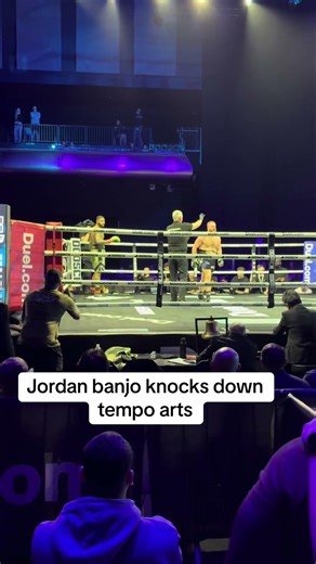 Jordan banjo knocks down tempo arts #misfitsboxing #knockdown #jordanbanjo