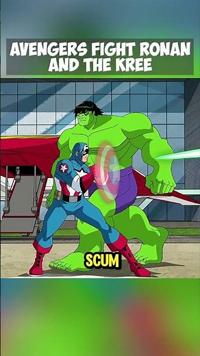 Avengers Fight Ronan And The Kree