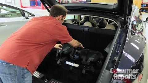 Tesla Model S third-row seat