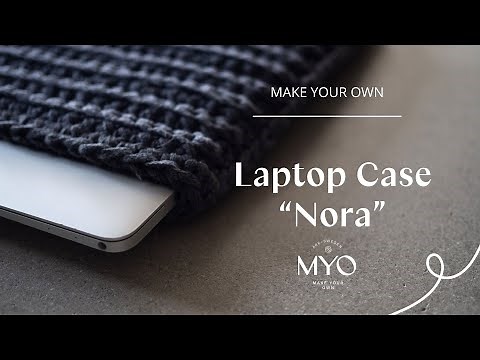 How to crochet a Laptop Case "Nora" | Virka ett laptop-fodral