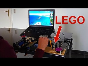 Throttle built from LEGO and controlled with a mouse