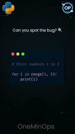 Can you spot the bug? Topic — Off-by-one in range() #python