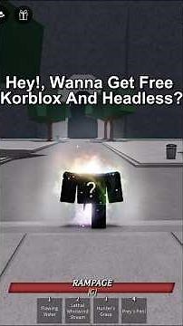 How to Get Free Korblox and Headless working|#gameplay #roblox #tsb #game #headless #korblox#working