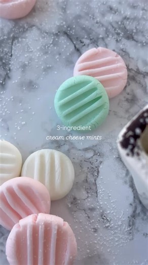 Karli | Have you made these yet?✨ These easy homemade cream cheese mints taste as magical as they look! Cream cheese, powdered sugar, peppermint…... | Instagram