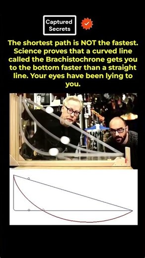 The Curved Path Wins Every Time #physics #shorts