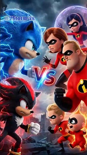 The Incredibles VS Sonic, Shadow, Metal Sonic, Silver, Amy Rose, Rogue The Bat, Blaze The Cat