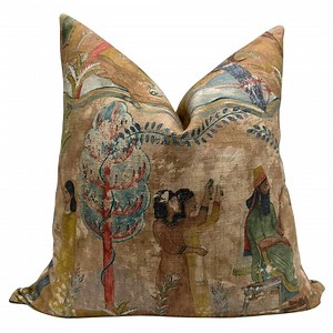 Vintage Tapestry Pillow, Antique-inspired Decorative Cushion, Old World Decor Pillow, Rustic Boho Tapestry Cushion, Historical Art Cover - Etsy