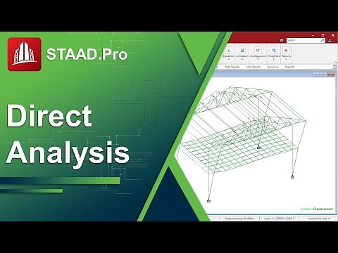 Incorporating the Direct Analysis Method in STAAD.Pro according to the AISC 360-16