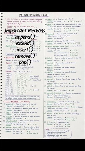 list datatype in Python 🐍🐍