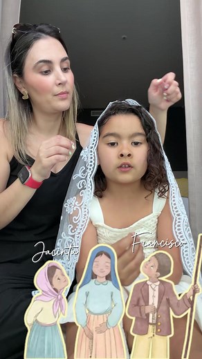 Que tal quedó Alicia para ver la Virgen de Fátima? 🥺🤍🪽🇵🇹 #latinamom #momanddaughter