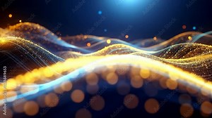 Neon futuristic city with digital skyscrapers and glowing bars