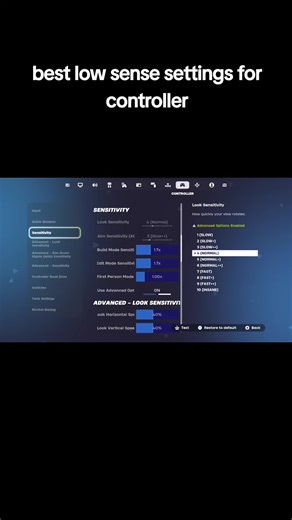 Best Low Sensitivity Controller Settings for Fortnite