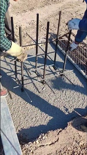 Setting anchor bolts into fresh concrete. #construction #foundationwork #shorts