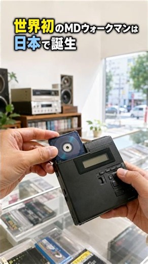 MDウォークマン MZ-1｜カセット時代を変えた世界初の一台