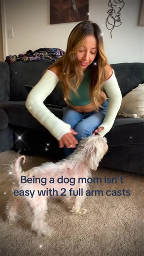 Challenges of Being a Dog Mom with Arm Casts