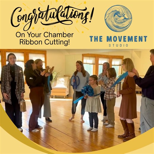 🎉𝐂𝐨𝐧𝐠𝐫𝐚𝐭𝐮𝐥𝐚𝐭𝐢𝐨𝐧𝐬 𝐭𝐨 𝐓𝐡𝐞 𝐌𝐨𝐯𝐞𝐦𝐞𝐧𝐭 𝐒𝐭𝐮𝐝𝐢𝐨! We’re excited to celebrate their Ribbon Cutting and officially welcome them to the Chamber! Their passion for movement, wellness, and community makes them a wonderful addition to our local business family. Welcome, and congratulations on this exciting new chapter! 💪✨ https://www.themovementstudiosc.com/?fbclid=IwY2xjawPKSR1leHRuA2FlbQIxMABicmlkETFXR0N0d2lQNElqOUhFS2dHc3J0YwZhcHBfaWQQMjIyMDM5MTc4ODIwMDg5MgABHnXkT02V9A1UL