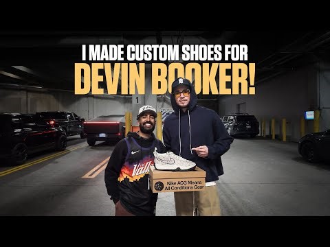 I Made Custom Sneakers For NBA Star Devin Booker