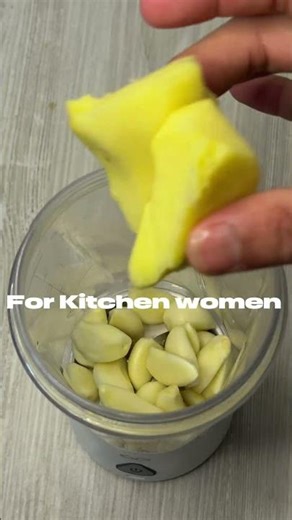 Garlic Ginger Paste in a Mini Blender | Zyntriva 🧄 #kitchenhack #zyntriva #easyrecipe #homemade