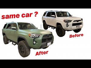 Vinyl wrapping a 2020 Toyota 4Runner