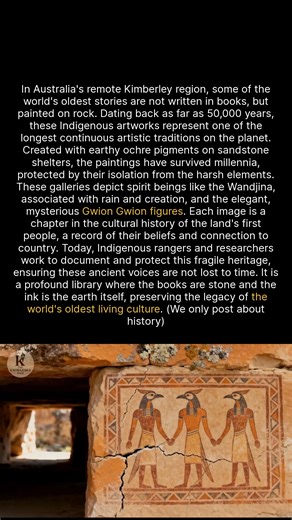 Ancient rock paintings in Australia hold stories that are 50,000 years old. #ancienthistory #heritage #archaeology | Knowledge