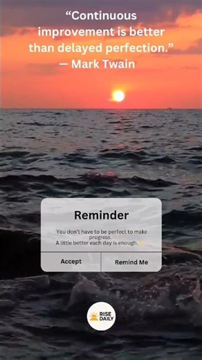 You don’t have to be perfect to start 🌅 #shorts