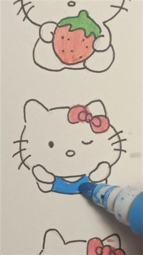 DIY stickers 🍥🌟🍉|#sticker #diy #kitty #hellokitty #shorts #trending #kawaii