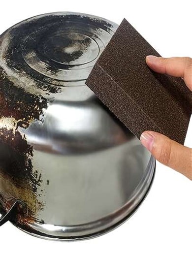 10pcs Magic Sponge Cleaner, Stain Removing Sponge Scrubber, Diamond Sand Sponge Cleaner, Suitable For Kitchen Dishwashing And Pots And Pans, Used For Cleaning Pot Bottoms, Removing Fish Scales, Rust And Dishwashing. Multi-Functional Cleaning Cloth And Tool | SHEIN