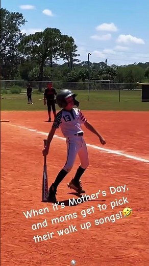 When the moms change their walk-up songs 🤣🤣#WalkUpSong #Funny #Baseball #TBall #Kids