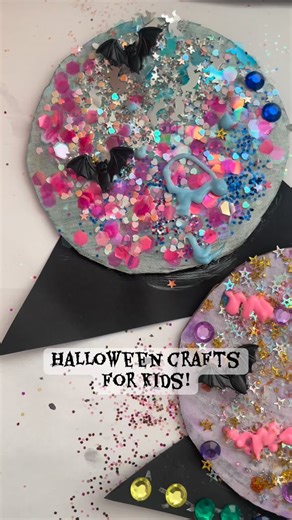 Halloween crafts are an absolute favorite around here!  Follow along for more simple and easy activities for kids! ️️ #halloween #activityforkids #craftsforkids #preschool #toddler #Spookyseason #fall #crafts #art #daycare #sensory #homeschool #kindergarten #montessori | Make Create Play Kids | Facebook
