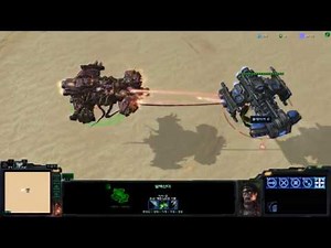 감염된테란 vs 테란유닛 1:1 교전 (4K UHD)