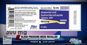 Blood pressure medicine Irbesartan has been recalled due to cancer-causing impurity