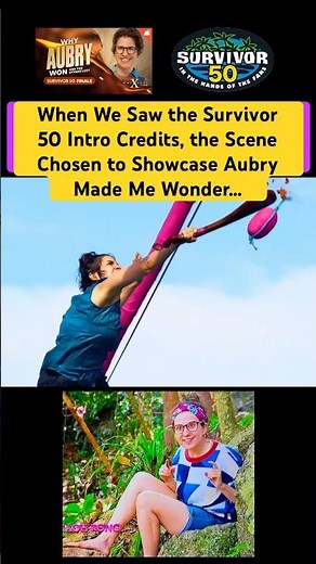 When We Saw the Survivor 50 Intro Credits, the Scene Chosen to Showcase Aubry Made Me Wonder…