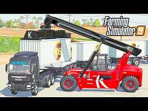 SHIPPING CONTAINERS FS19 (Transportation Pack) FARMING SIMULATOR 19