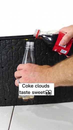 474K views · 6K reactions | Coke clouds taste sweet #science #physics #theactionlab #theactionlabshorts #chemistry #reels | The Action Lab | Facebook