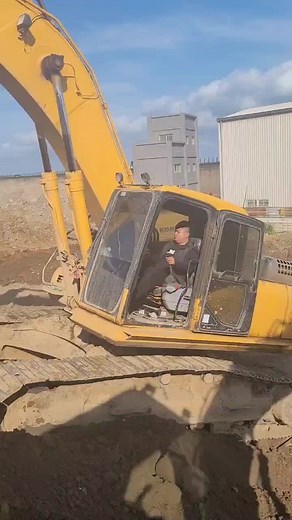 Excavator Operation on Construction Site