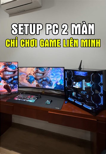 Bộ PC Gaming hoàn hảo với 2 màn hình 34 inch