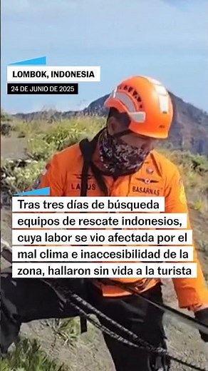 Juliana Marins, young Brazilian woman, dies after falling into Indonesian volcano #shorts