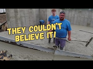 Concrete Crisis: How We Saved a Floor Pour Gone Wrong!