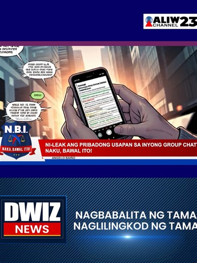 Ni-leak ang pribadong usapan sa inyong group chat | #NAKUBAWALITO YouTube: www.youtube.com/@DWIZ882Live #aliw23 #DWIZ #dwiznews