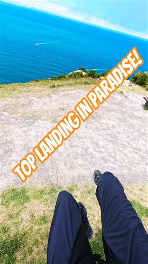 Top landing a mini paraglider in paradise. #paragliding #gopro #nz #fitness #travel