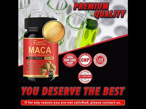 Maca Root Capsules for Men and Women | High Potency Extract |
