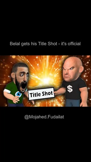 ‏Belal gets his Title Shot - it's official #UFC #MMA #Animation