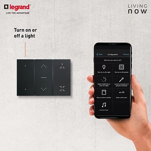 Control your shutters. Control your lights. Control every aspect of your home. Now easily use the digital controls of the MyHome app to customise every function of your control device and experience smart living like never before. #LivingNow Know more: https://bit.ly/3Ir4mL8 | Legrand