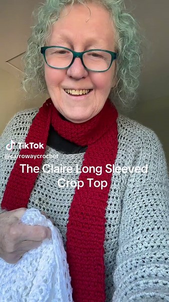 Claire Long Sleeved Crop Top: Easy Summer Crochet