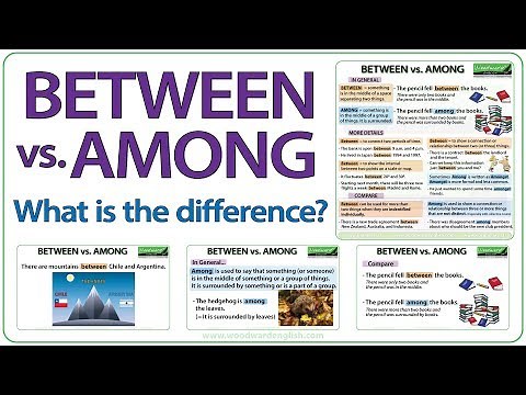 Between vs. Among | What is the difference? | Learn English Prepositions | Woodward English Grammar
