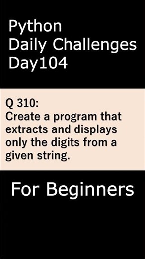 Python Daily Challenges Day104 For Beginners #programming #python #beginners