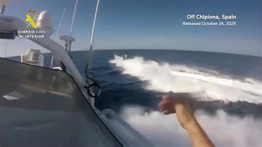 Four people were detained as Spanish authorities intercepted a vessel carrying 1.7 tonnes of hashish after a high-speed chase | Reuters