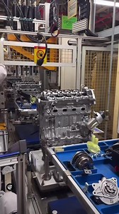 Workers install the timing chain on the engine at #factory#/shorts#👆youtube#/vi#👆tiktuk#facebookviral#automobiles# | Facstory Reel